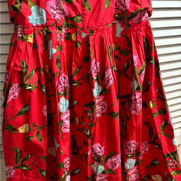 Vineyard Vines Kentucky Derby Tie-Top Dress Size 16 Rose Coral Red - Picture 6 of 6